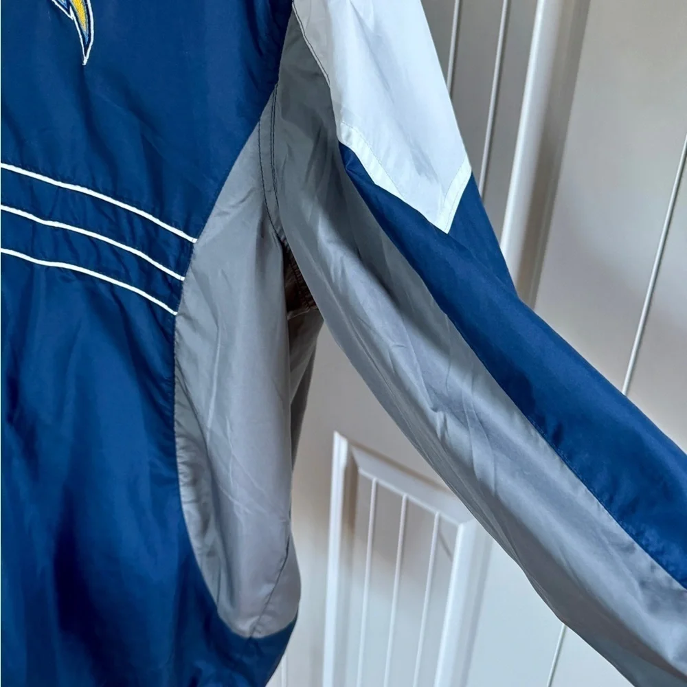Los Angeles Chargers NFL Windbreaker Jacket Men’s XL Blue Colorblock Full Zip